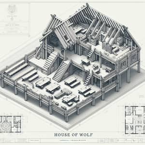 House of Wolf: Viking Era Living Quarters Blueprint