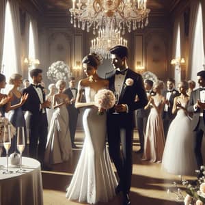 Elegant Wedding Celebration in Vintage-Style Ballroom