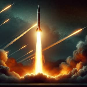 Ballistic Missile Launch | Dramatic Night Sky Scene