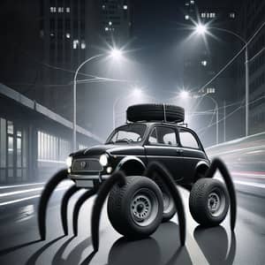 Car Spider Transformation | Surreal Midnight Adventure
