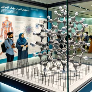 Complex Molecular Structure Model in Science Museum