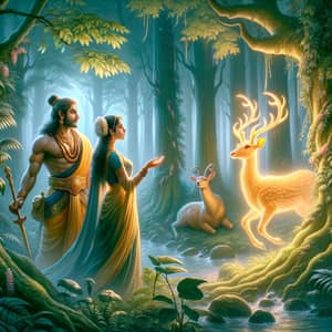 Epic Ramayana: Golden Deer Captivates Ram and Sita