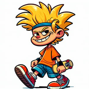 Bart Simpson with Skateboarder