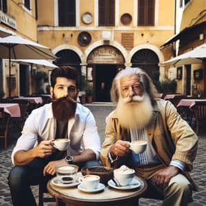 Italian Café Scene: Coffee Lovers in Charming Streets