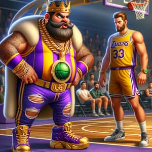 Angry King from Clash of Clans Roasting Lebron James Courtside
