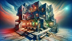 Surreal Vintage Tavern with Unconventional Architecture