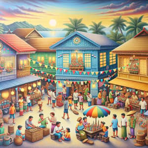 Filipino Culture: Vibrant Scenes of Traditional Village Life