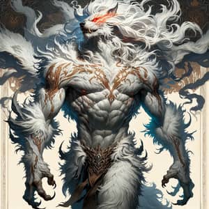 Thanaros: Majestic White Wolf of Brute Strength and Wild Elegance