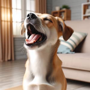Joyful Dog Singing Melodiously