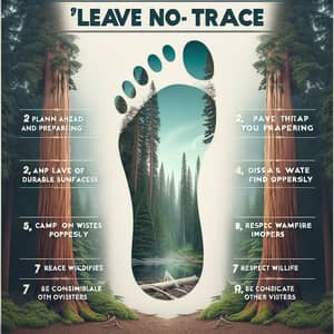 Leave No Trace Principle Poster - Captivating Forest Design