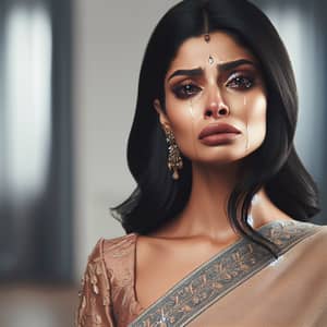 Visually Striking South Asian Woman | Emotional Outburst