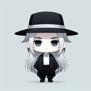 Chibi Style Figure with Calm and Mysterious Aura