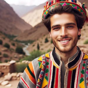Berber Man in Traditional Amazigh Clothing