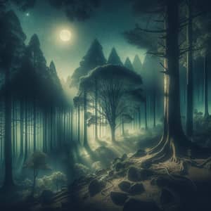 Moonlit Mystical Forest | Dreamy Ethereal Photography