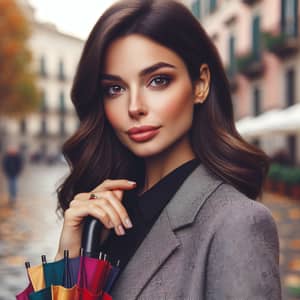 Stylish Professional Woman in European City | Autumn Theme