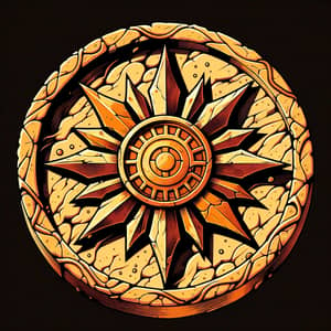 Sand Coin with Sun Emblem | Unique Shurima-inspired Design