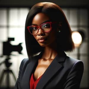 Empowering Black Businesswoman in Modern Office Setting | Diversity & Success