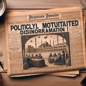 Vintage Newspaper: Politically Motivated Disinformation