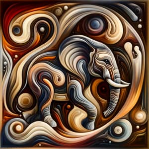 Abstract Elephant Art | Surreal Interpretation