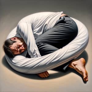 Twisted & Contorted: Middle-Aged Man as Mobius Strip