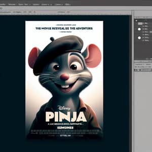 Pinja - Animated Movie Poster Featuring Anthropomorphic Rat