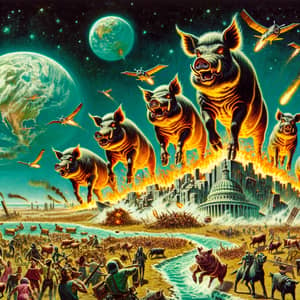Rampaging Pigs: Apocalyptical Invasion on Earth
