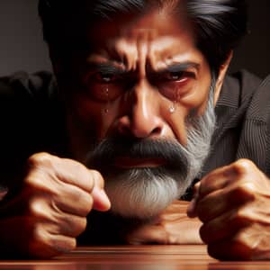 Angry South Asian Male Tears Table 4K