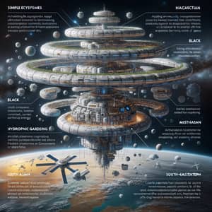 Floating Space Station: Cosmic Habitat for Humanity