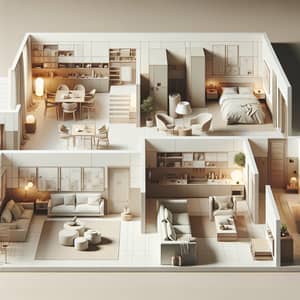 Italian Minimalist Interior Design - 140 sqm Apartment
