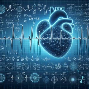 Medical Algorithm for Detecting Asystole - Heart Rate EKG Illustration