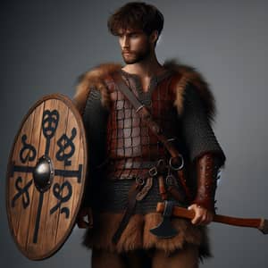 Young Male Viking Warrior Outfit & Accessories