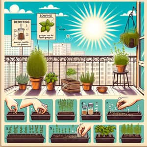 Growing Culinary Herbs on Balcony: Tips for Sowing & Care