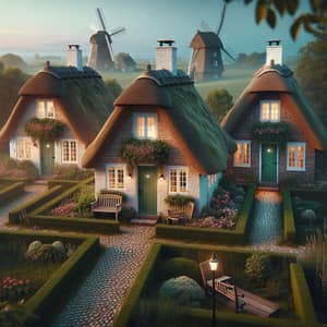 Cozy Danish Style Cottages in Lush Green Countryside