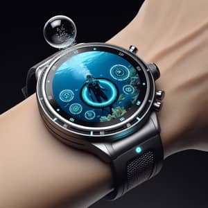 Futuristic Scuba Diving Bubble Generator Wrist Watch