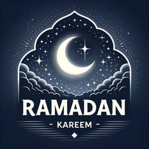 Ramadan Kareem Night Sky - Serene Islamic Ramadan Background