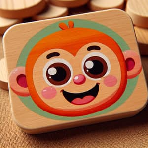 Wooden Toy with Engaging Cartoon Character | Safe & Fun Playtime