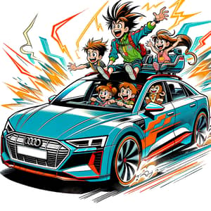 Energetic Audi e-tron GT | Family Adventure Animation