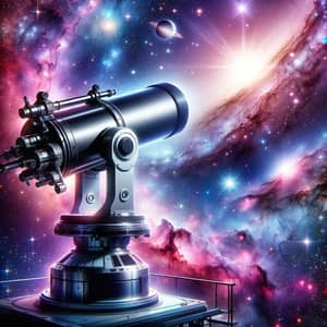Colorful Outer Space Telescope - Celestial Beauty Capture