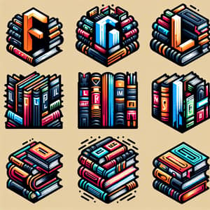 Colorful Book Logo Design with FL Initials - Modern & Clean