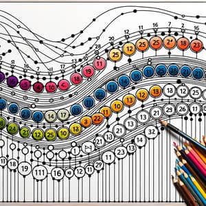 Join Dots 1-20 Color Picture | Vibrant Sequential Dots Connected