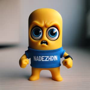 Nadezhdin Character: Bright Yellow, Comical Eyes, Clenched Fists