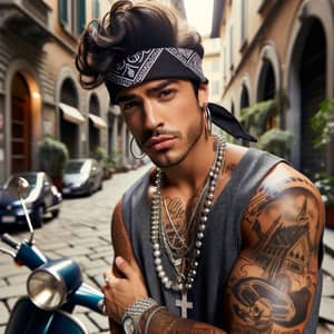 Latino Rapper with Italian Style | Rugged & Charismatic Look