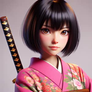 Unique Teenage Girl Character with Determination and Martial Arts Skills