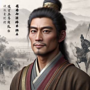 Royal Portrait of Young Asian King | Historical Figure Art