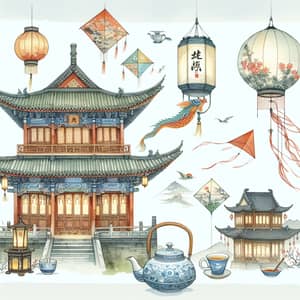 Charm of Traditional Chinese Culture | Watercolor Painting