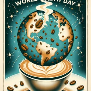 Celebrate World Earth Day with Coffee-Themed Poster