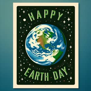 Happy Earth Day Poster | Celebrate Our Unique Planet