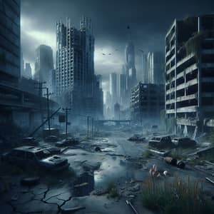 Apocalyptic World: Desolate Landscape of Resilience