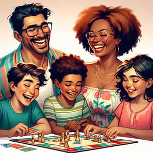 Happy Family Playing Board Game | Quality Time Together