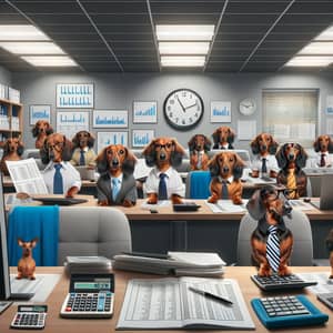 Professional Accounting Office Managed by Hardworking Dachshunds